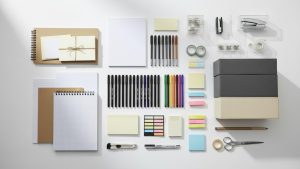 Composición de accesorios y suministros de oficina